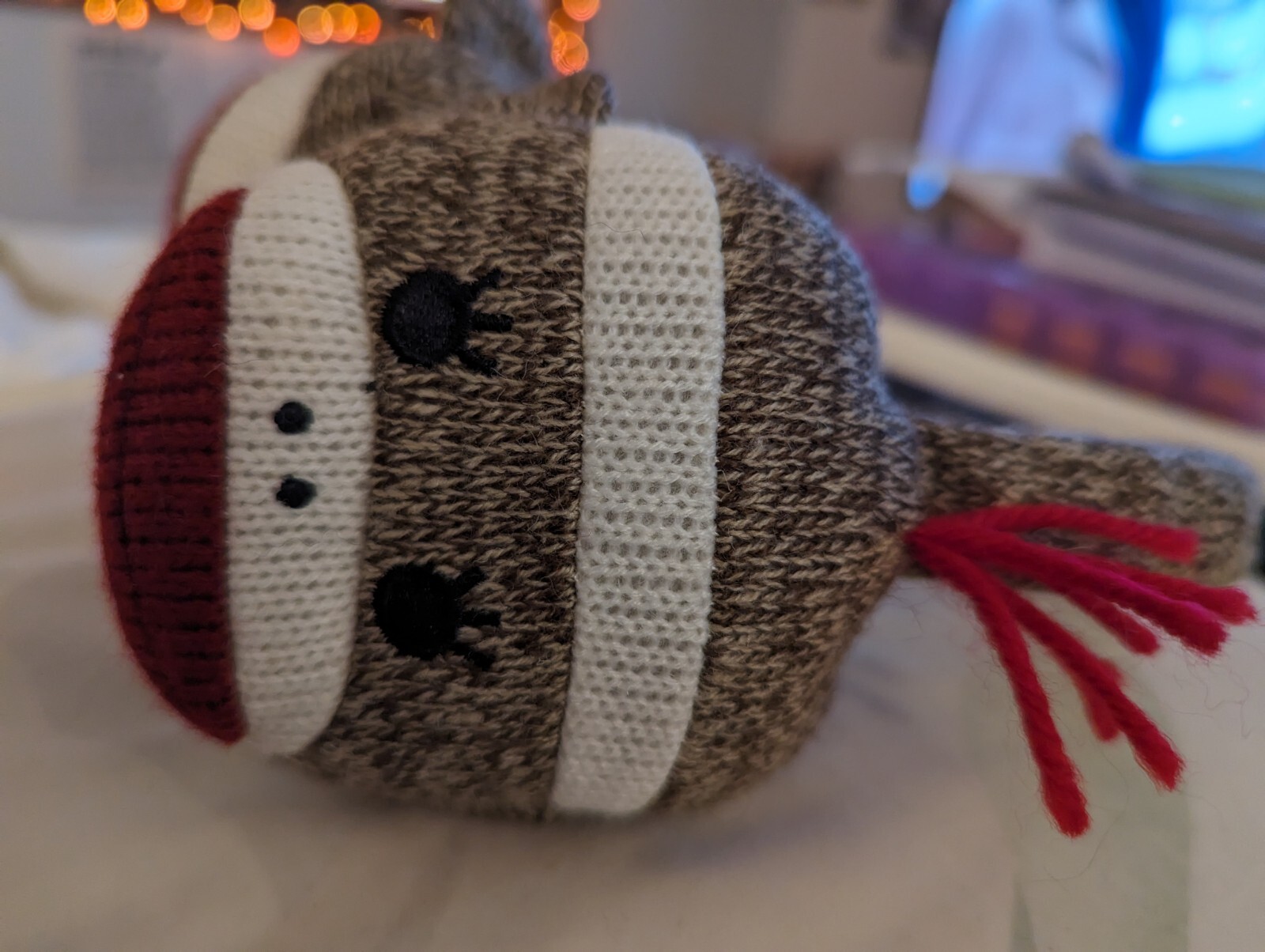 Sock Monkey Ear Muffs Adjustable Head Band, Adult eBay