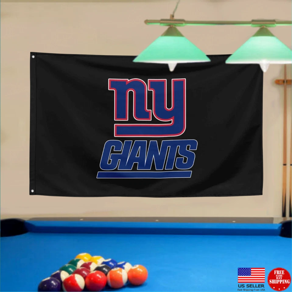 Флаг New York Giants 3x5 флаг человек пещера флаги 3 x 5 баннер новый США Нью-Йорк гигантский знак - Изображение 3 из 4