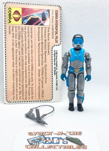 1985 GI Joe ARAH v1 Moray Lampreys komplett mit Karteikarte, hochwertiger/NM Zustand - Bild 1 von 5