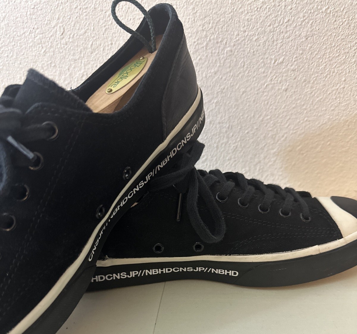 Converse x Neighborhood Jack Purcell Black and White Sneakers Size