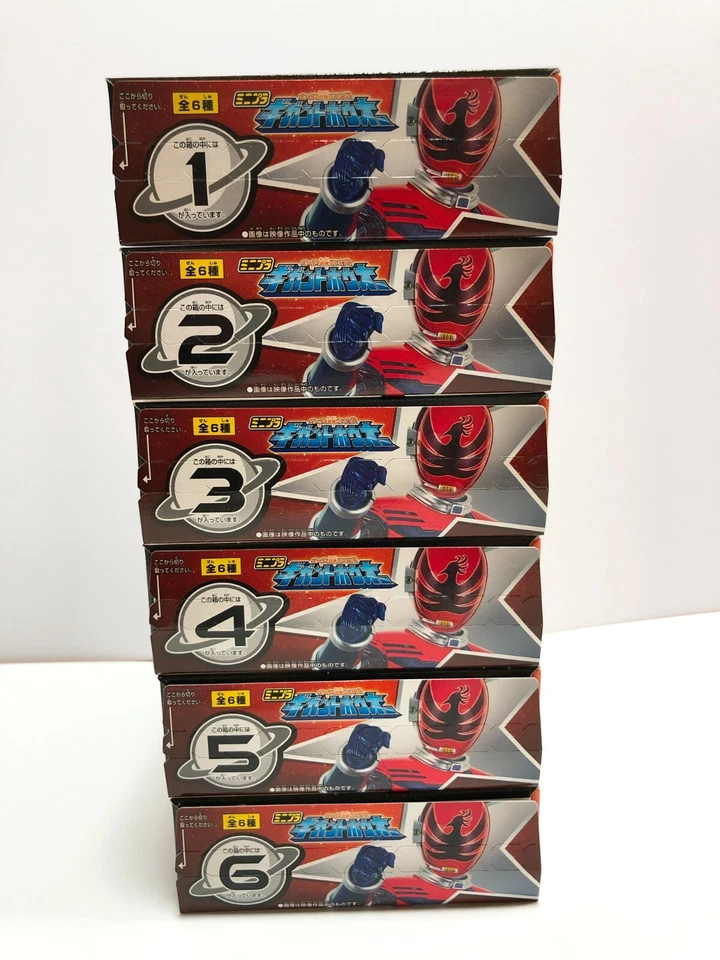 Power Rangers Kyuranger Mini Pla 04 GIGANT HOUOU Megazord Juego de 6 Bandai Envío Gratis Foto 4 de 4