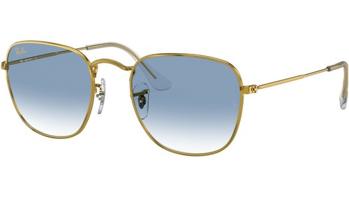 occhiali da sole uomo donna ray ban lenti azzurre e blu sfumate quadrati  metallo | eBay