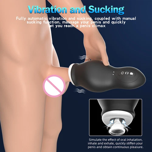 For Men Male Automatic Mastubator Pussy Blowjob Sucking Vibrator Cup Strong Toy - Picture 13 of 14