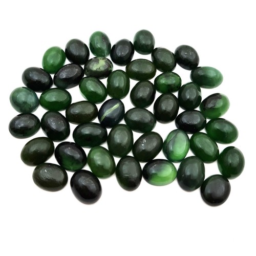 Lot De 11 émeraudes Naturelles De Zambie – Cabochons Ovales – 33,68 Carats – Qualité Supérieure