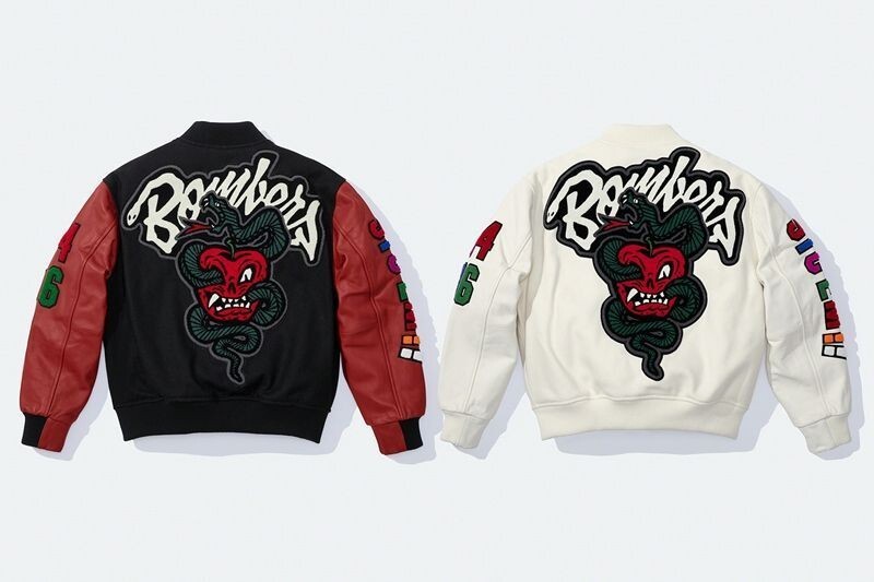 SUPREME x WTAPS Varsity Jacket WHITE 21274SPD-JKM01S | eBay