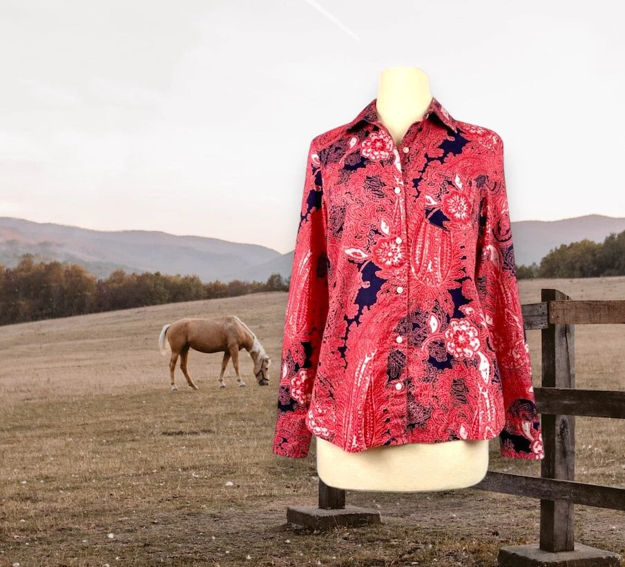 Tommy hilfiger paisley shirt sale