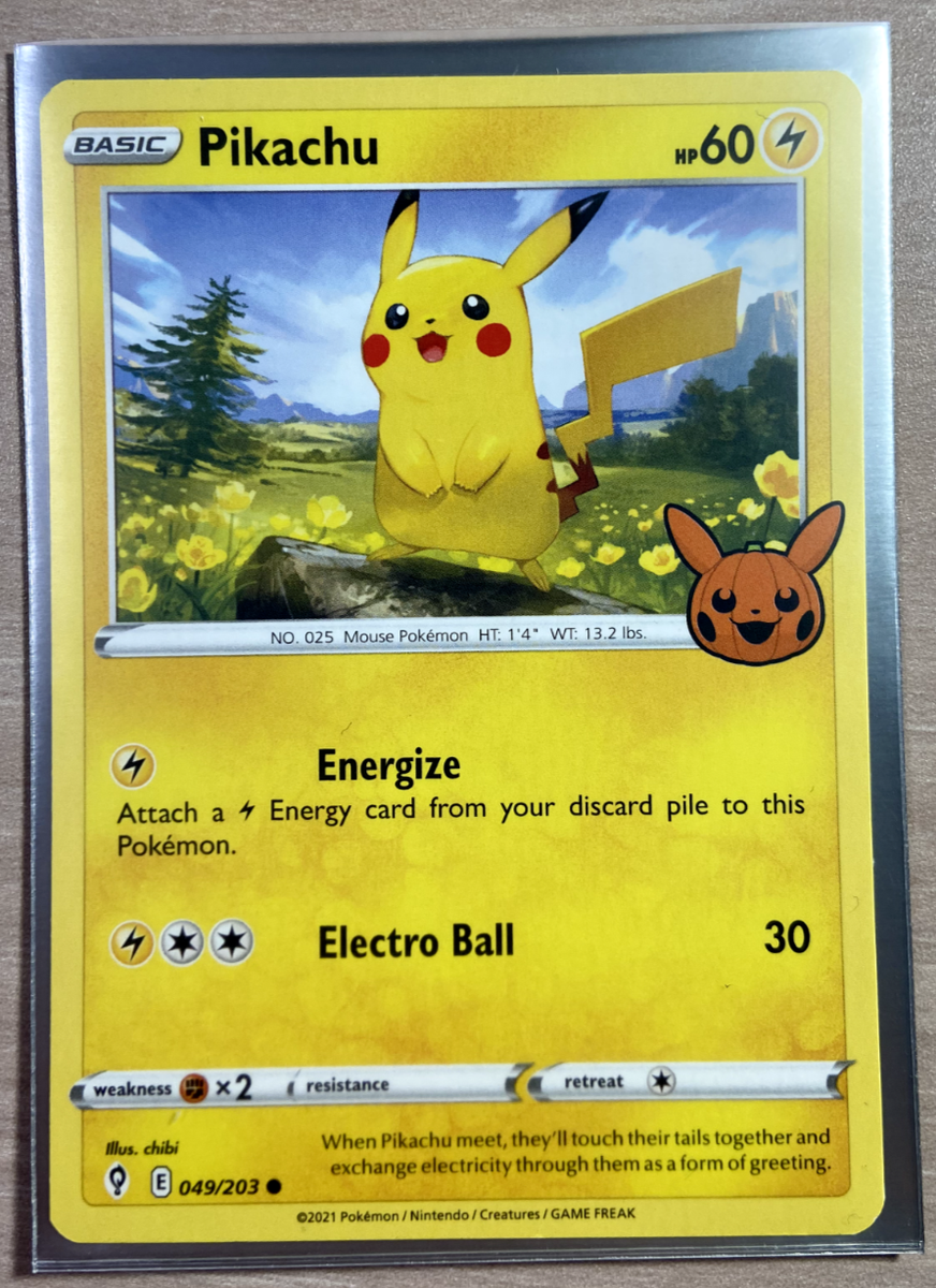 Pokémon TCG Pikachu Promo (Trick or Trade Halloween) 049/203 | eBay