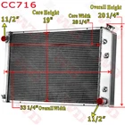 3 Row Radiator For 1973-1987 Chevy C/K C10 C20 C30 K10 K20 GMC K1500 C1500 Truck