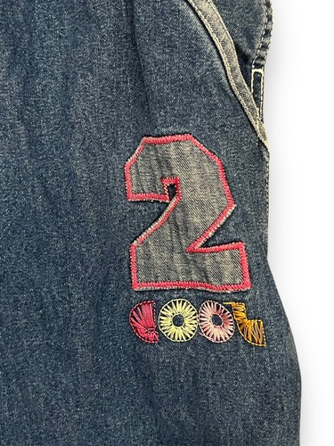 Vintage Scooby-Doo Overall 2002 Denim Blue Jeans Kinder Mädchen Jugend 14 Scooby Doo - Bild 3 von 9