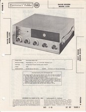 Photofact Folder David Bogen 30W Audio Amplifier
