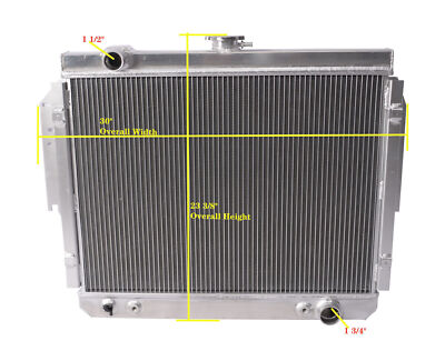 Knightmoto Compatible with Dodge D350 D150 D250 W150 W250 5.2L 5.9L New Radiator