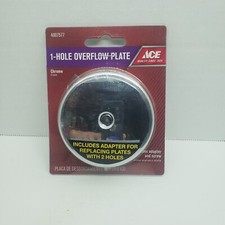 ACE 1 Hole Overflow Plate Chrome 4007577