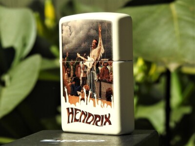 Jimi Hendrix Zippo Lighter - Woodstock 1969 - In Concert