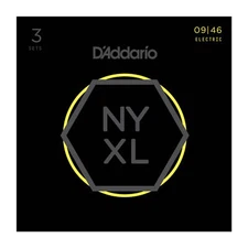 D'Addario Guitar Strings 3-Pack NYXL 0946 Electric Light Gauge 09-46