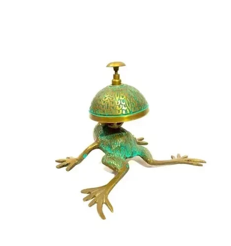 Beautiful Designer Nautical Brass Bell Brass Antique Frog Brass Reception Gift