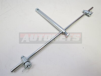 Hot Street Rod Dual Carburetor Carb Linkage Kit Quad Inline Hood Scoop Blower