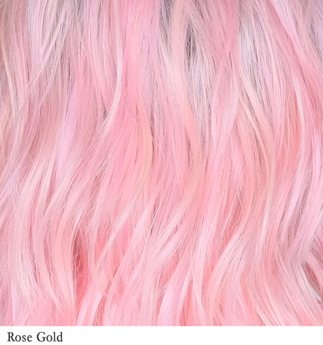 GROUND THEORY Wigs Belle Tress Rose Gold Lace Front Heat Friendly