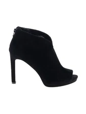 Nine West Trophy Black Peep Toe Suede Booties. Sz 9.5. NIB!
