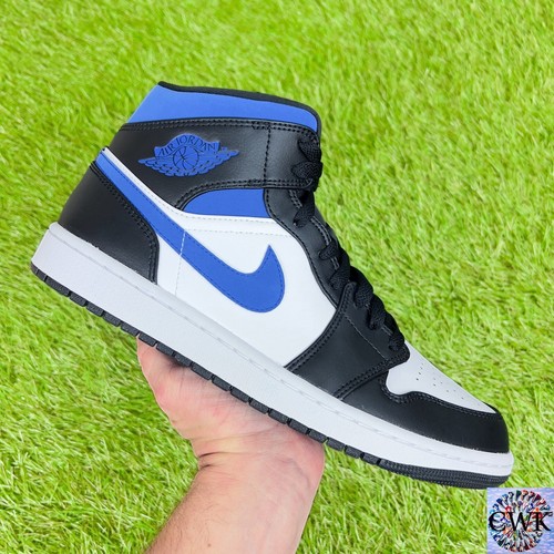 New DS Nike Air Jordan 1 Mid Racer Blue 2021 Size 10.5 554724 140 Deadstock - Picture 2 of 16