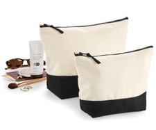Ladies Canvas Make Up Toiltery Wash Bag Womens  Large Travel Cosmetic Accessory