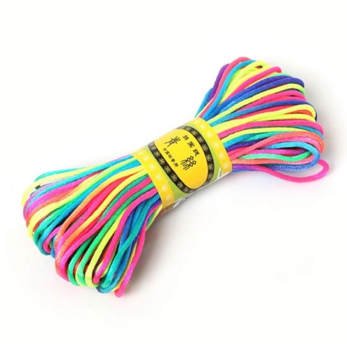 20m x 2mm Rattail Satin Nylon Cord String Knot Braiding Kumihimo Rope Thread UK - Picture 22 of 30