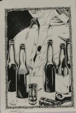 DOUG SIROIS original published art, BANSHEE'S CRY splash page 13, 12" x 18",201