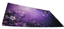 AQQA Cute Purple Butterfly Extra Large Gaming Mouse Pad Computer Keyboard Mat