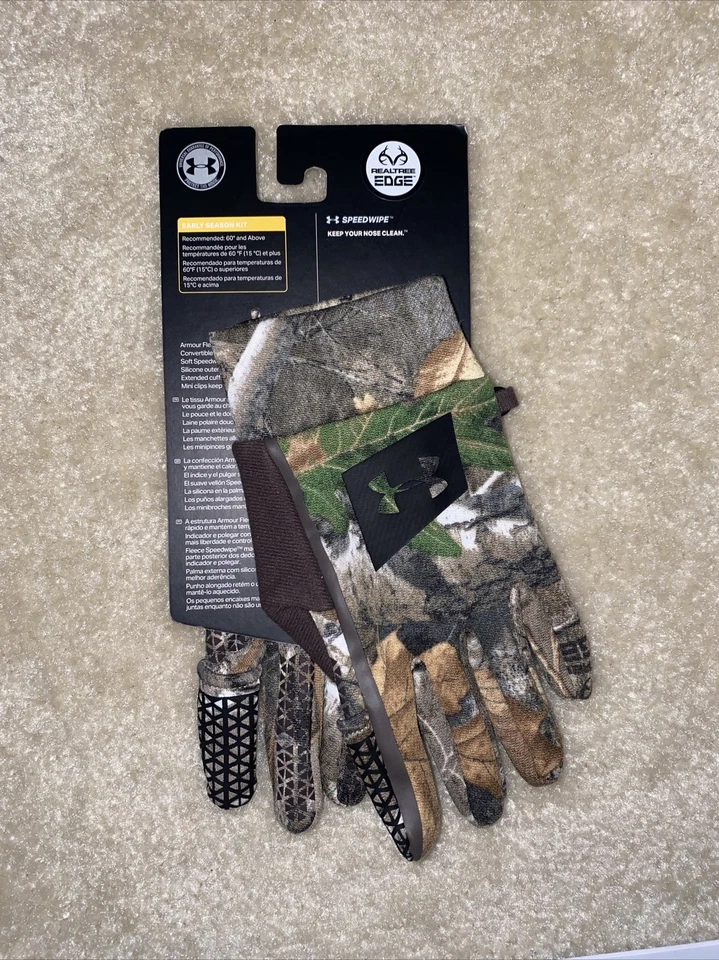 UNDER ARMOUR UA HUNT EARLY SEASON HUNTING GLOVES, REALTREE, 1318574-991, NWT - Image 4 of 4