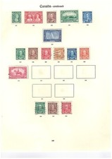 Imperial Album page Canada GV / GVI LMM/FU