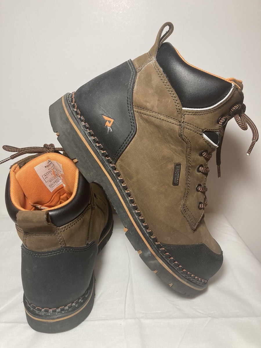 Ridgecut steel toe work boots size 10W showing durable construction