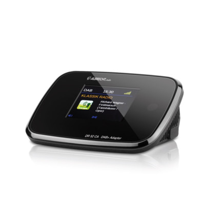 Albrecht DAB+/UKW Digitalradio-Adapter für Stereoanlage Farbdisplay DR 52 CA BW