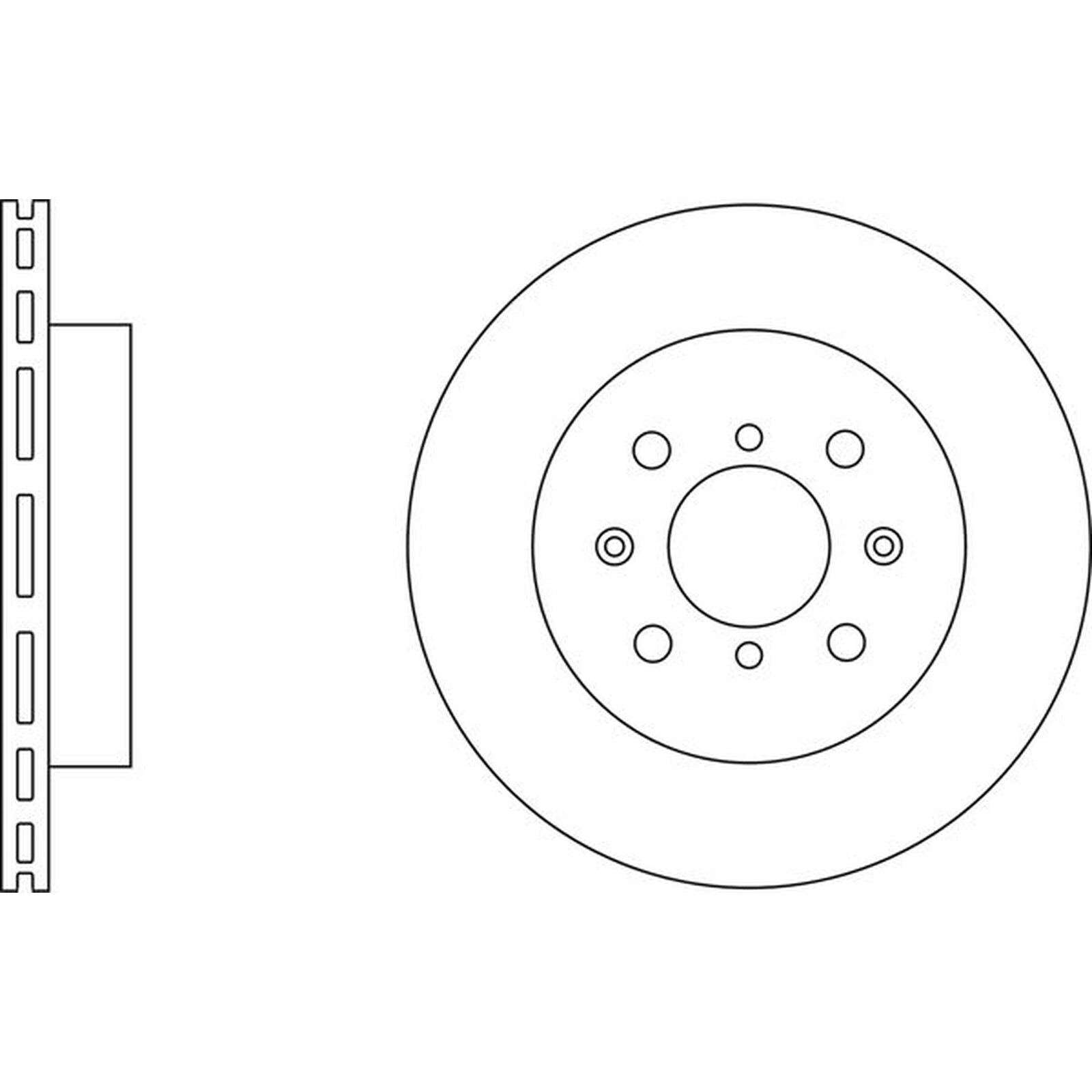 Apec Blue Brake Disc Front SDK6167 Fits Suzuki Ignis / Wagon R & Vauxhall Agila