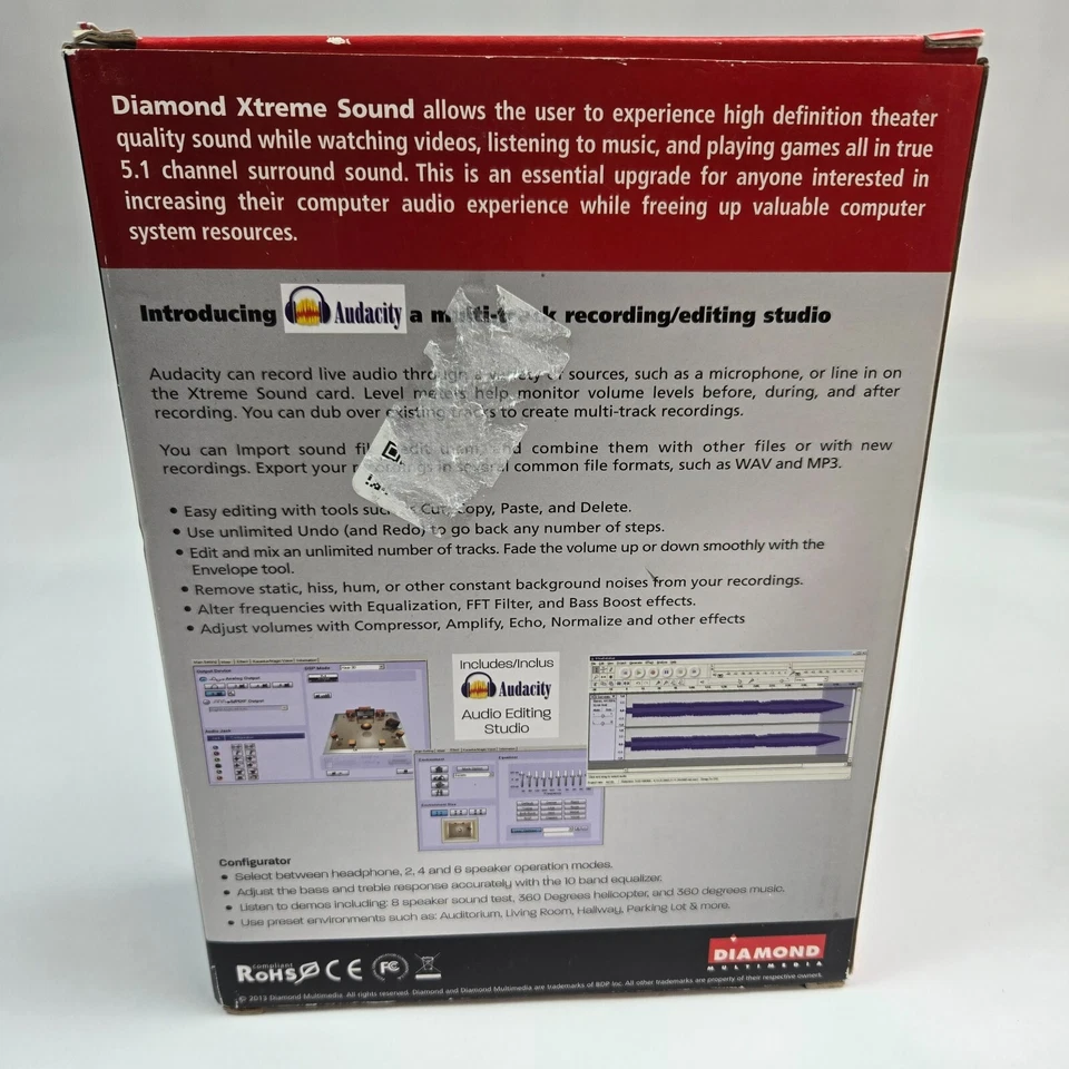 DIAMOND XTREME SOUND 5.1 PCI SOUND CARD - Image 3 of 4