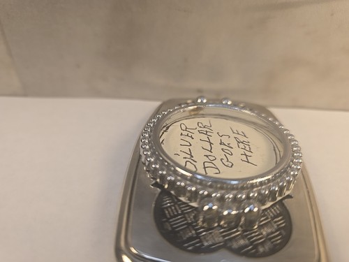 Belt Buckle for Silver Dollar or 39 MM Stone - Silver Colored - 第 6/8 張圖片