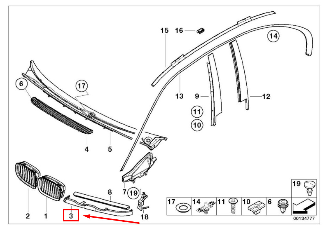OEM BMW E46 316I 1.6 1.9 318I 320D 320I 323I COVER PRIMED RIGHT 