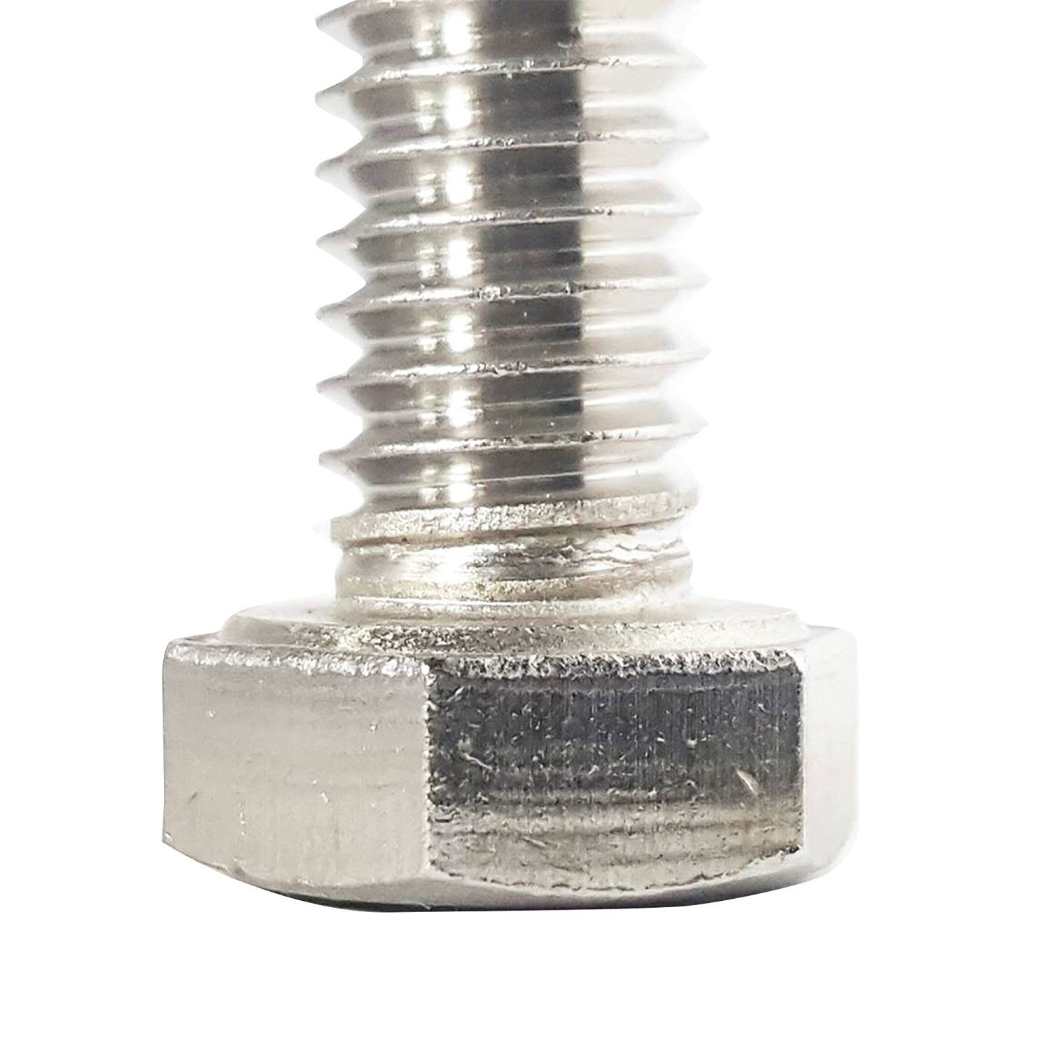 1000 Vis Hexagonales En Acier Inox 18-8 - 3/8-16 X 1-1/4 Pouces - Tête Hexagonale - Neuf
