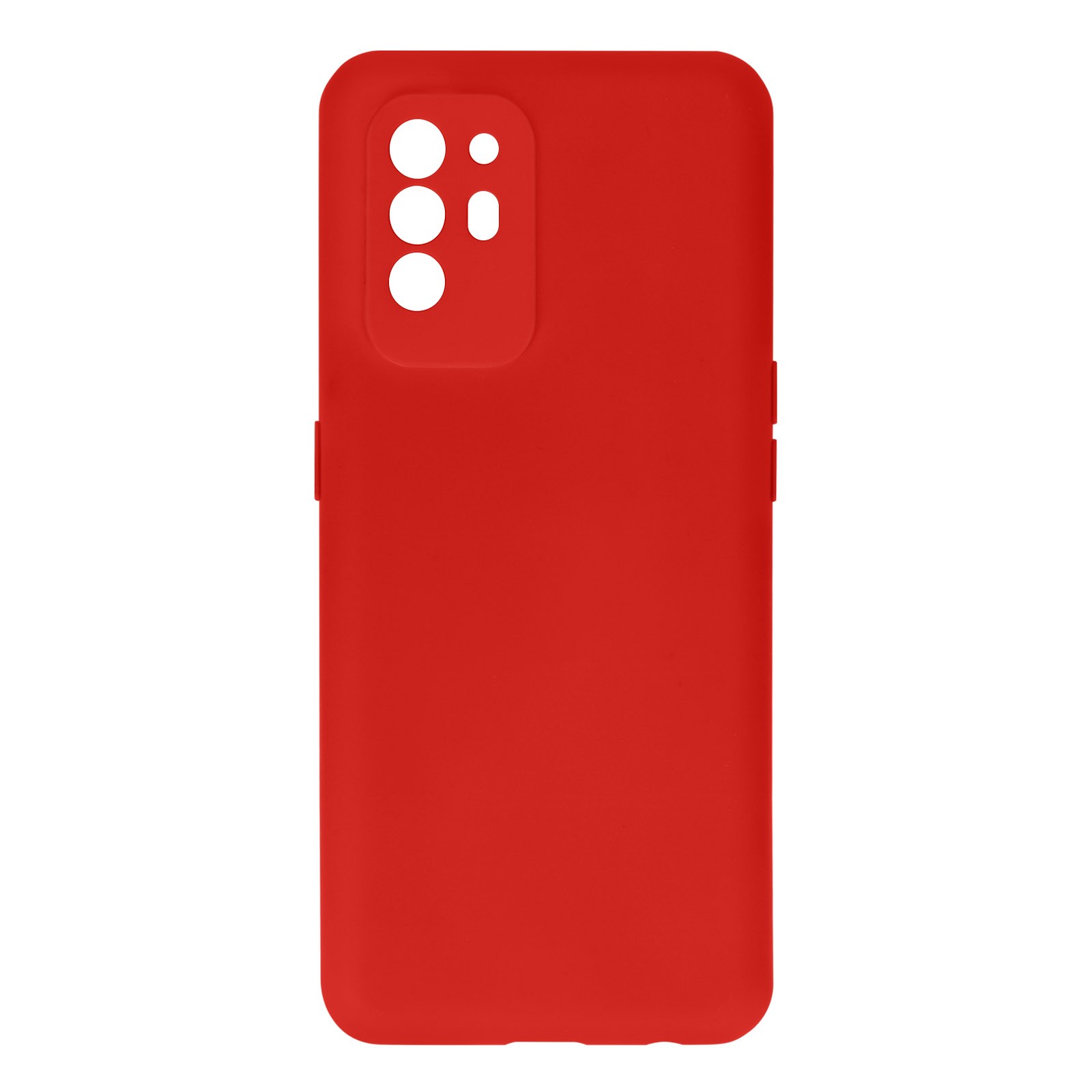 Coque Oppo A94 5G rouge en silicone semi-rigide protection antichoc dos mat