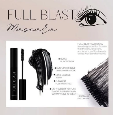 Máscara de pestañas Full Blast Farmasi para pestañas largas