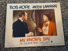 Vintage Movie Lobby Card "My Favorite Spy" 1951 Bob Hope Hedy Lamarr