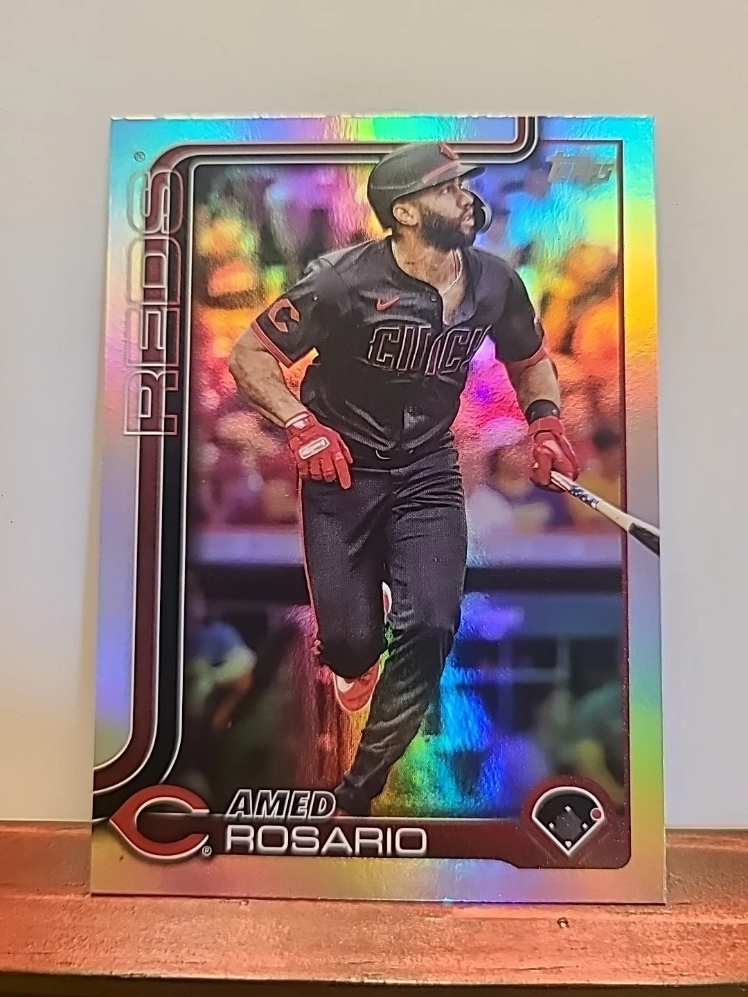 2025 Topps Series 1 AMED ROSARIO Rainbow Foil -CINCINNATI REDS- #116