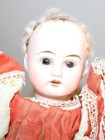 Vintage 10" Cabinet Doll Theodor Recknagel Crude Body Bisque Head As Found TLC — photo 2