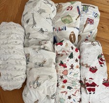 Lot Of 6 Pottery Barn Kids Crib Fitted Sheets And 1 Cloud Island Fitted Sheet
