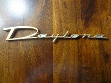Original 1963 Studebaker Lark Gold Daytona Script Rear Emblem Qty 1