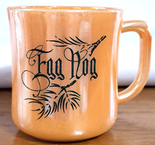 Vintage Fire-King 1950’s Peach Luster Egg Nog 3" Mug Made in USA
