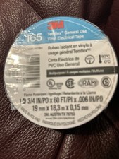 3M 165 3/4 in W x 60 ft Vinyl Electrical Tape Black - 7 Pcs.