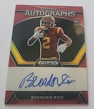 BRENDEN RICE 2024 Prizm Draft /199 ROOKIE AUTO + Bonus RC Chargers Raiders 