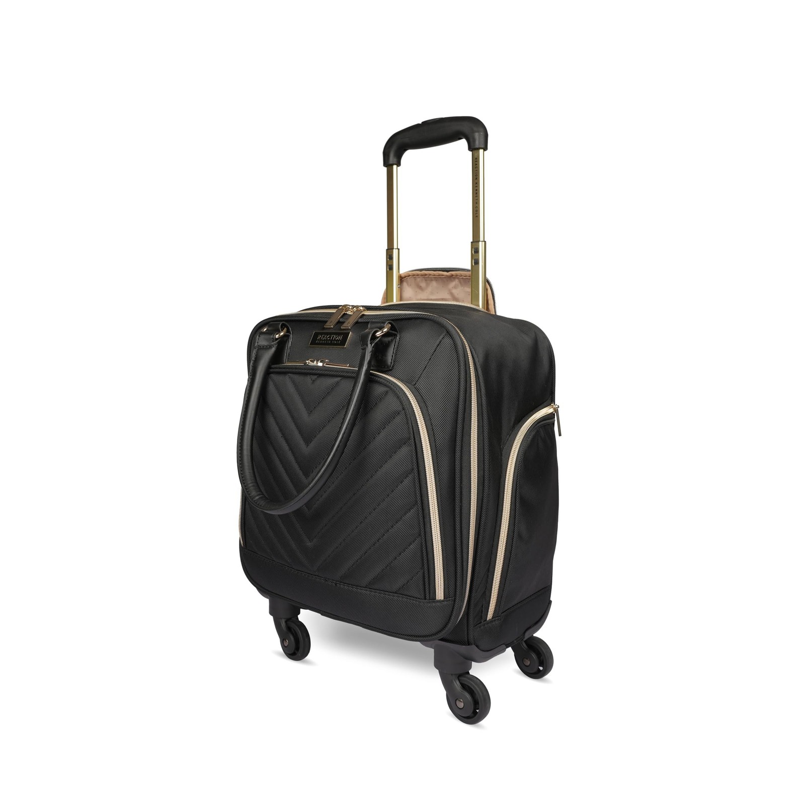 Kenneth Cole REACTION Chelsea Chevron Quilted Luggage, Black