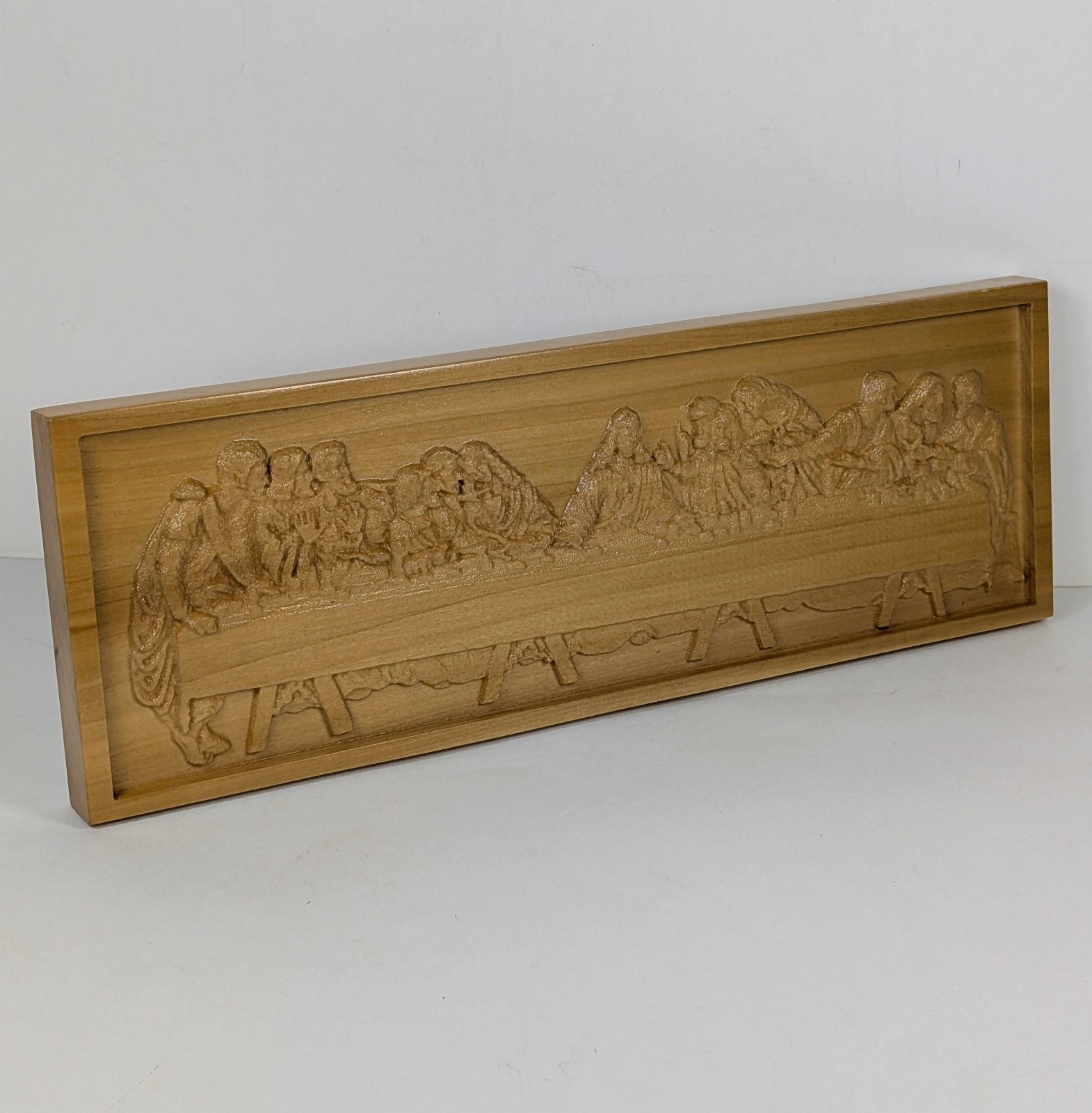 The Last Supper Wall Art Decor Religious Jesus Christian Faith Wooden Carved 