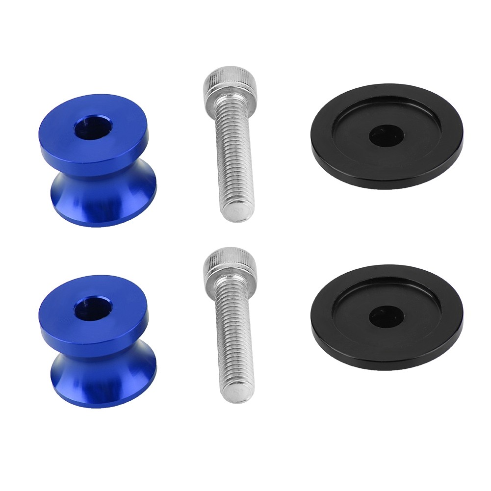 Car 2pcs 6mm Motorcycle CNC Rear Stand Swing Arm Spool Sliders Stand Swingarm.