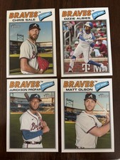 2026 Topps Heritage - Atlanta Braves - 4 Card Lot